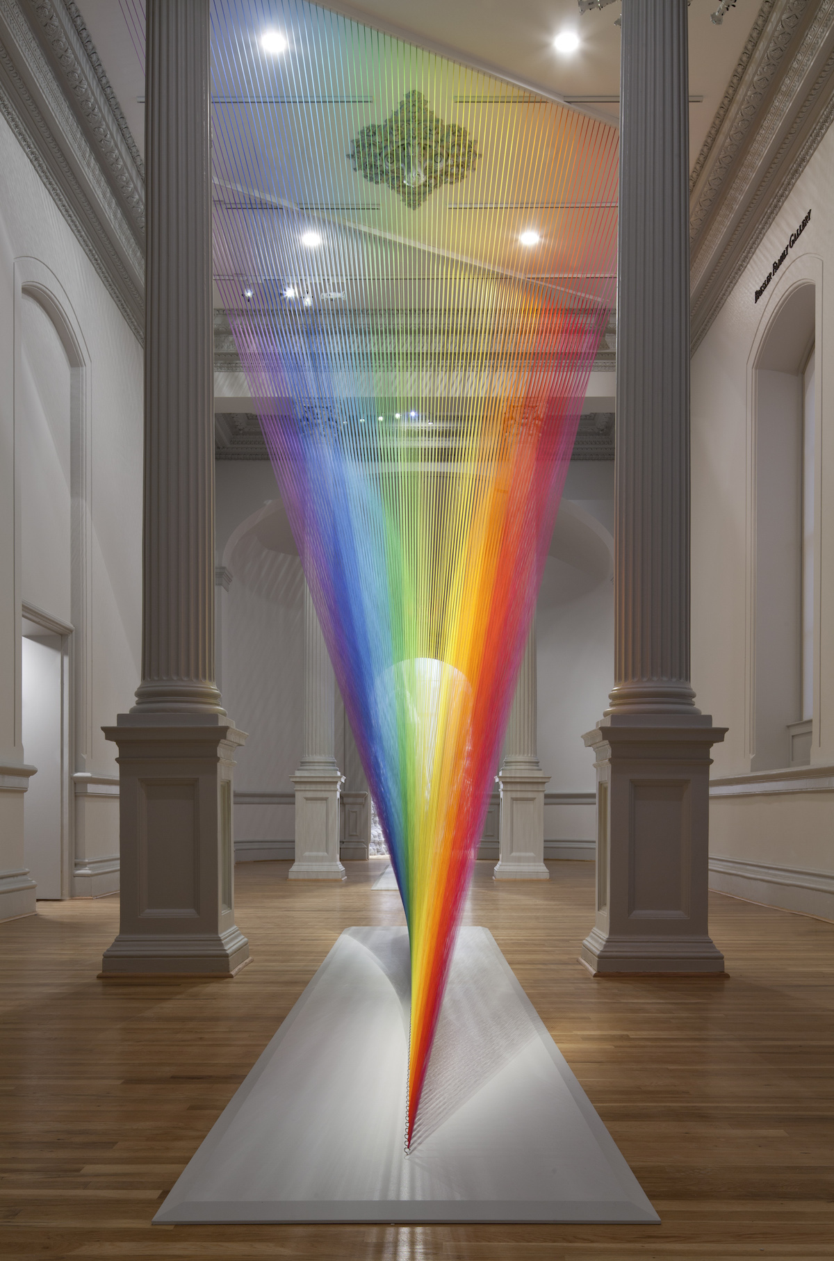 Mexican artist Gabriel Dawe thread art installations