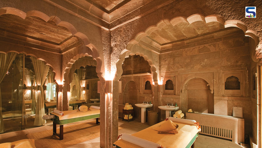 The property was inherited with three beautiful period structures (17th-18th century) set in a large courtyard. Designed by Studio Lotus + Praxis Inc., the central idea was to make the old buildings and the expanse of the courtyard as anchors for the RAAS experience.