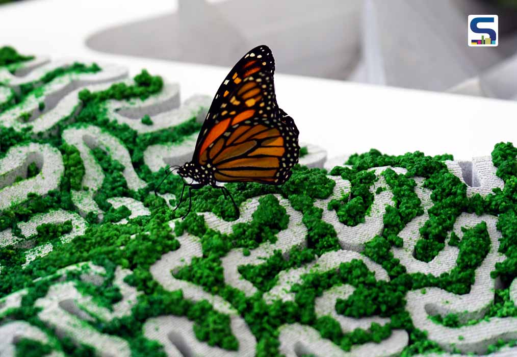 Butterfly on Moss Panel