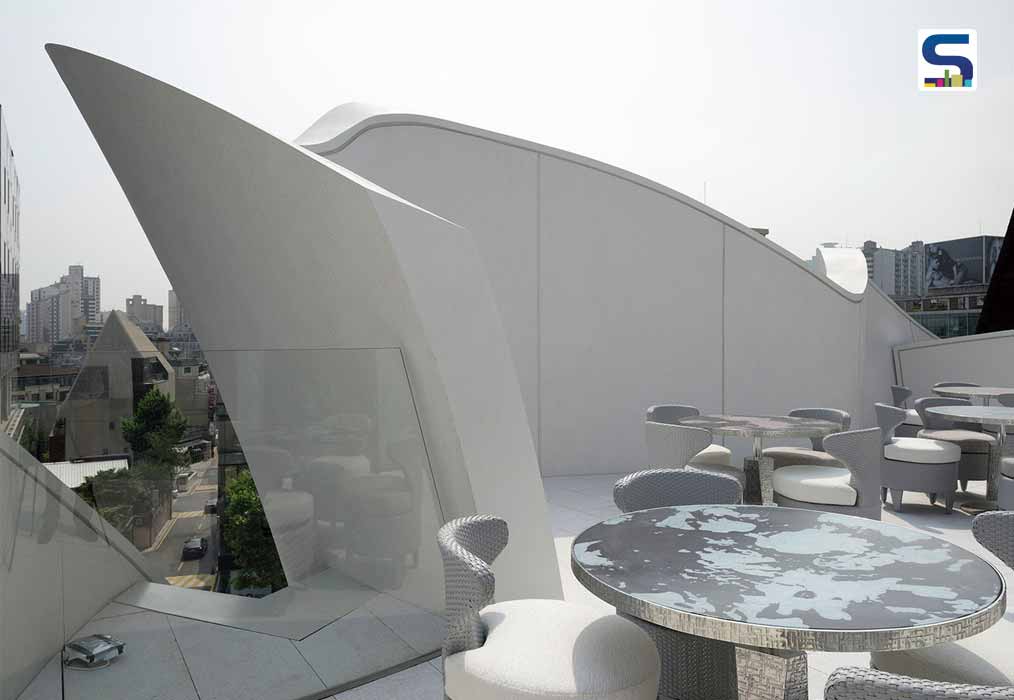 Fascinating Facade with White Fibreglass Panel-Dior Seoul