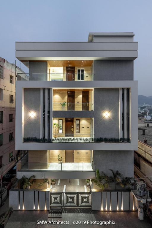 Landscaped Terraces And Extrusions Frame