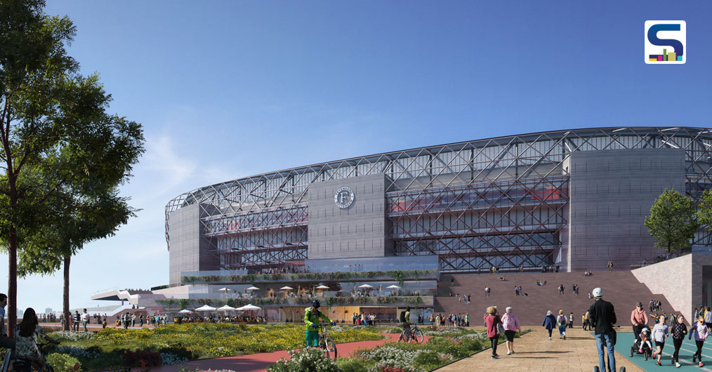 Modernist Football Stadium
