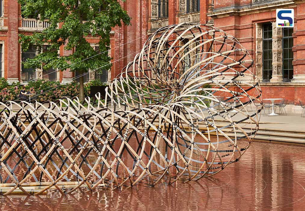 carbon fibre entwined with bamboo-- kengo kuma
