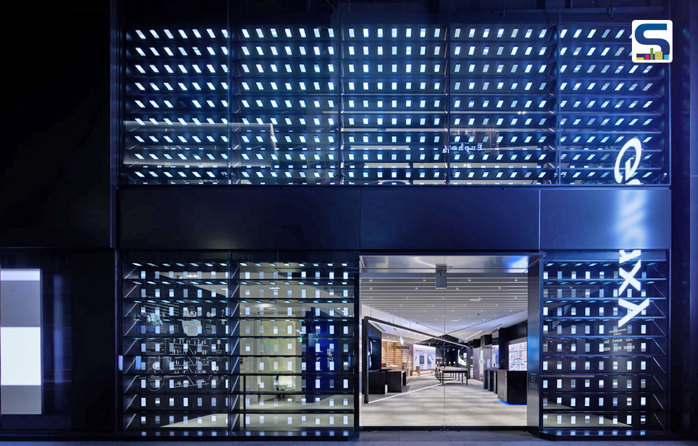 Samsung Galaxy Store-Facade Design Architecture