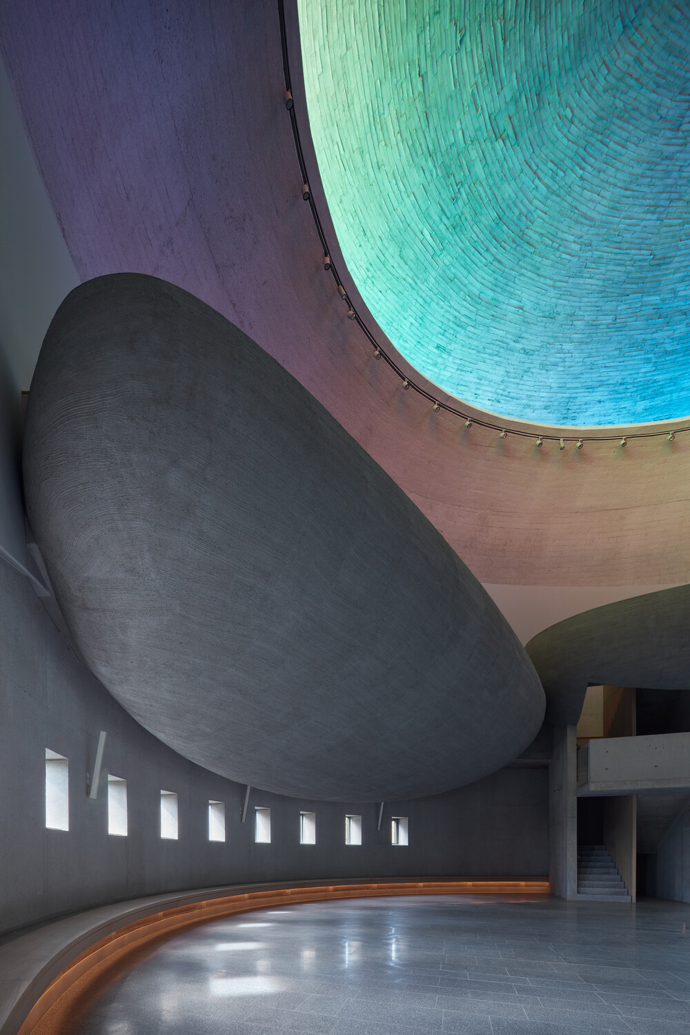 Rainbow-Hued Glass Facade