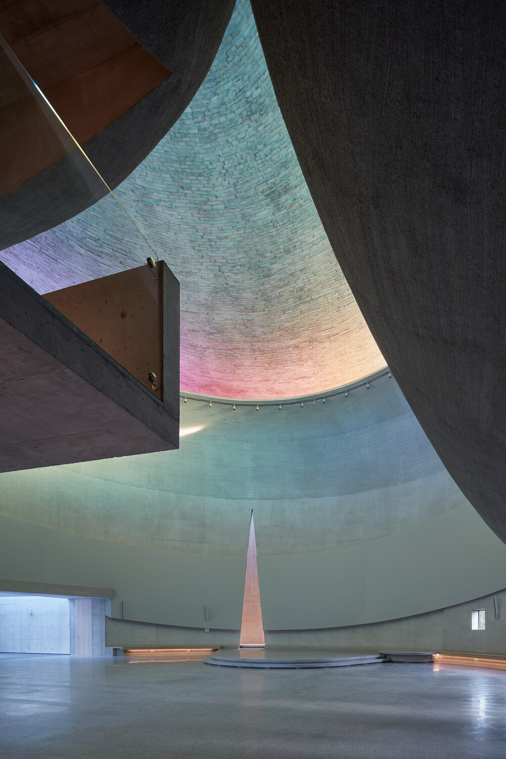 Rainbow-Hued Glass Facade
