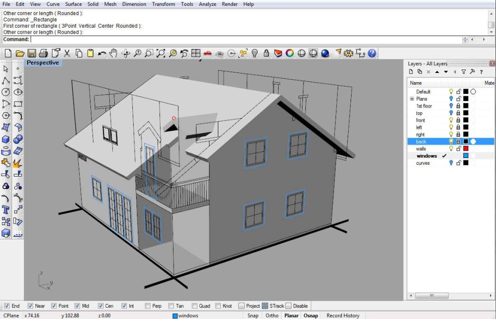 3D Modelling Software For Architecture-Rhino-3D