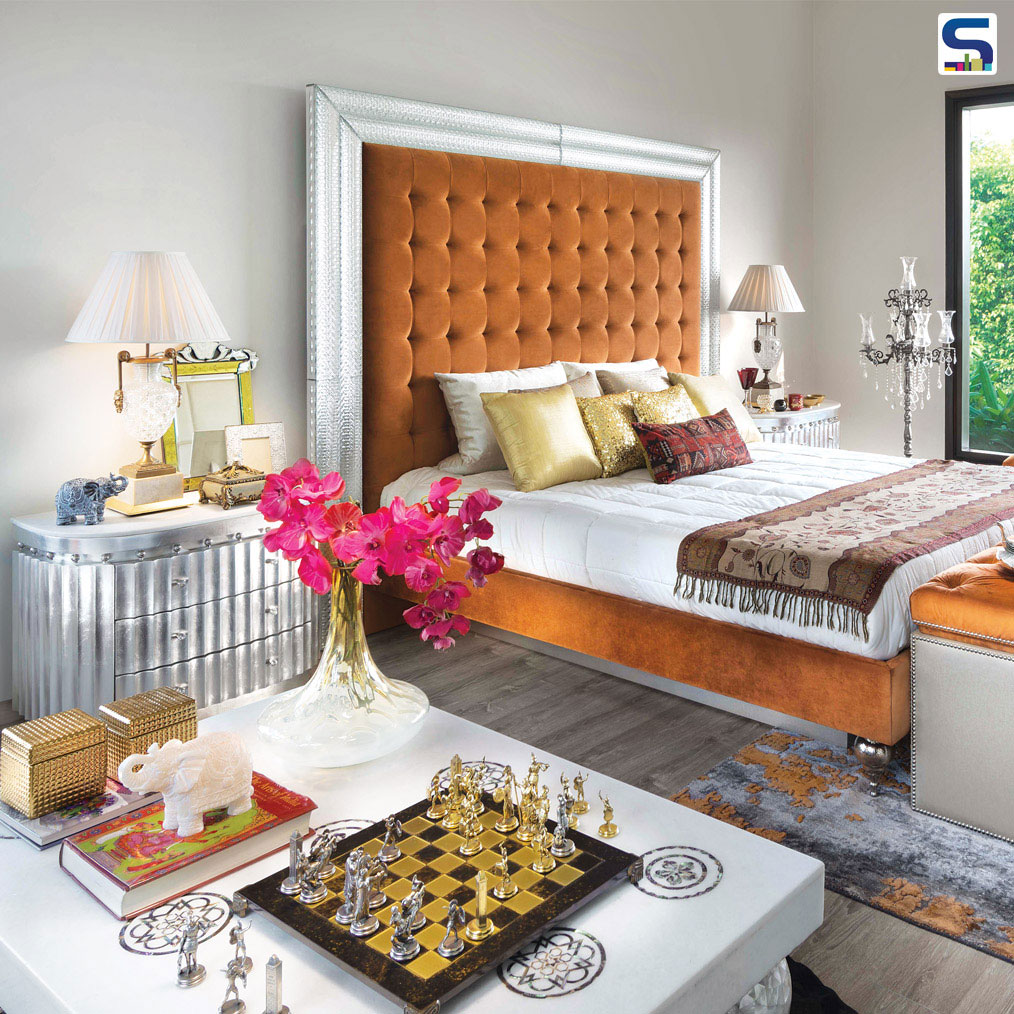 The farmhouse in Chattarpur was designed like a mini palace giving it a rich, exuberant and colourful feel.