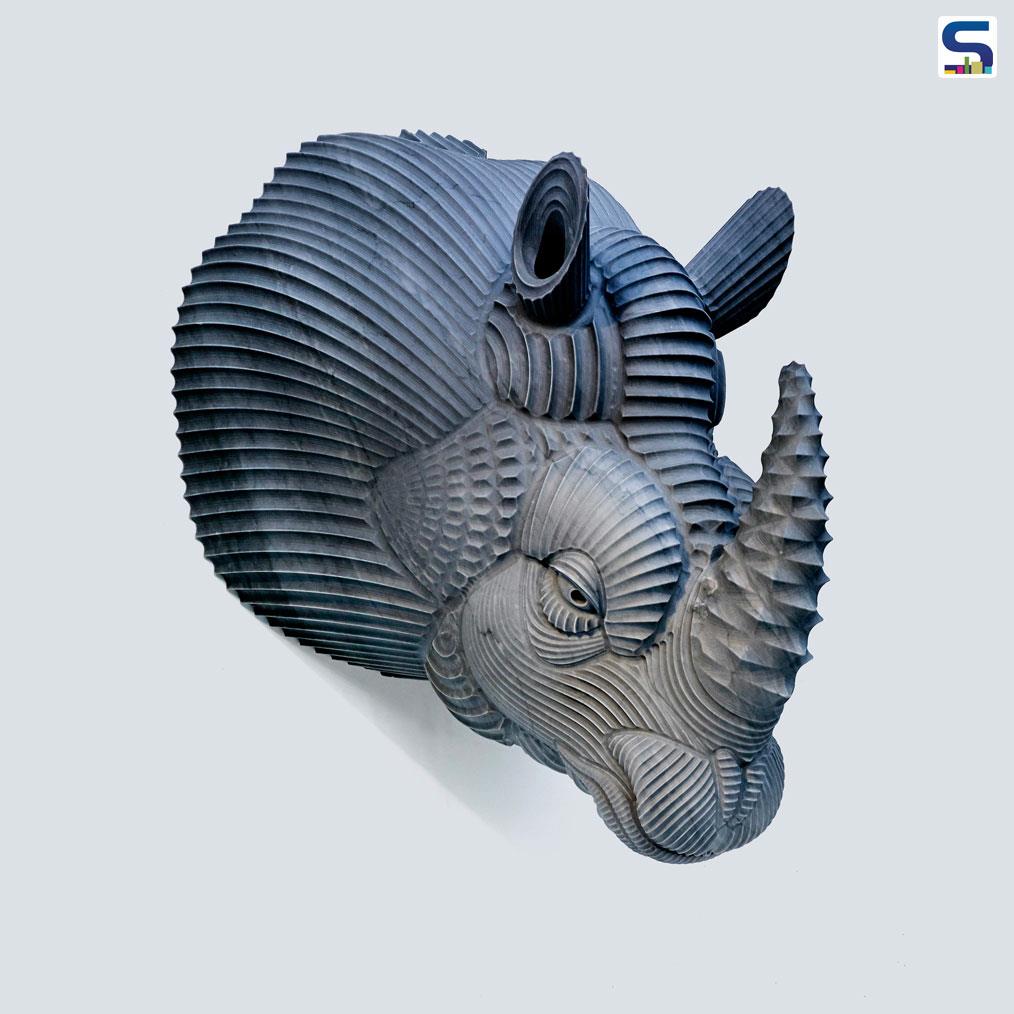This glorious rhino head is an incredible example of the most advanced digital design techniques.