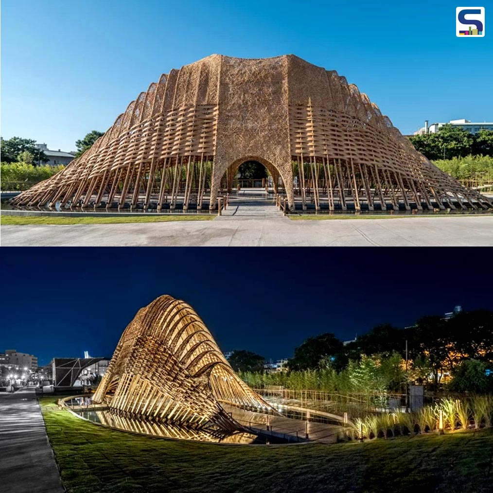 ZUO studio has created a ‘Bamboo Pavilion’ exhibition hall in Taichung, which is known as the industrial city of Taiwan. It is created as a ‘Taichung World Flora Exposition’ to showcase the natural beauty of Taiwan.