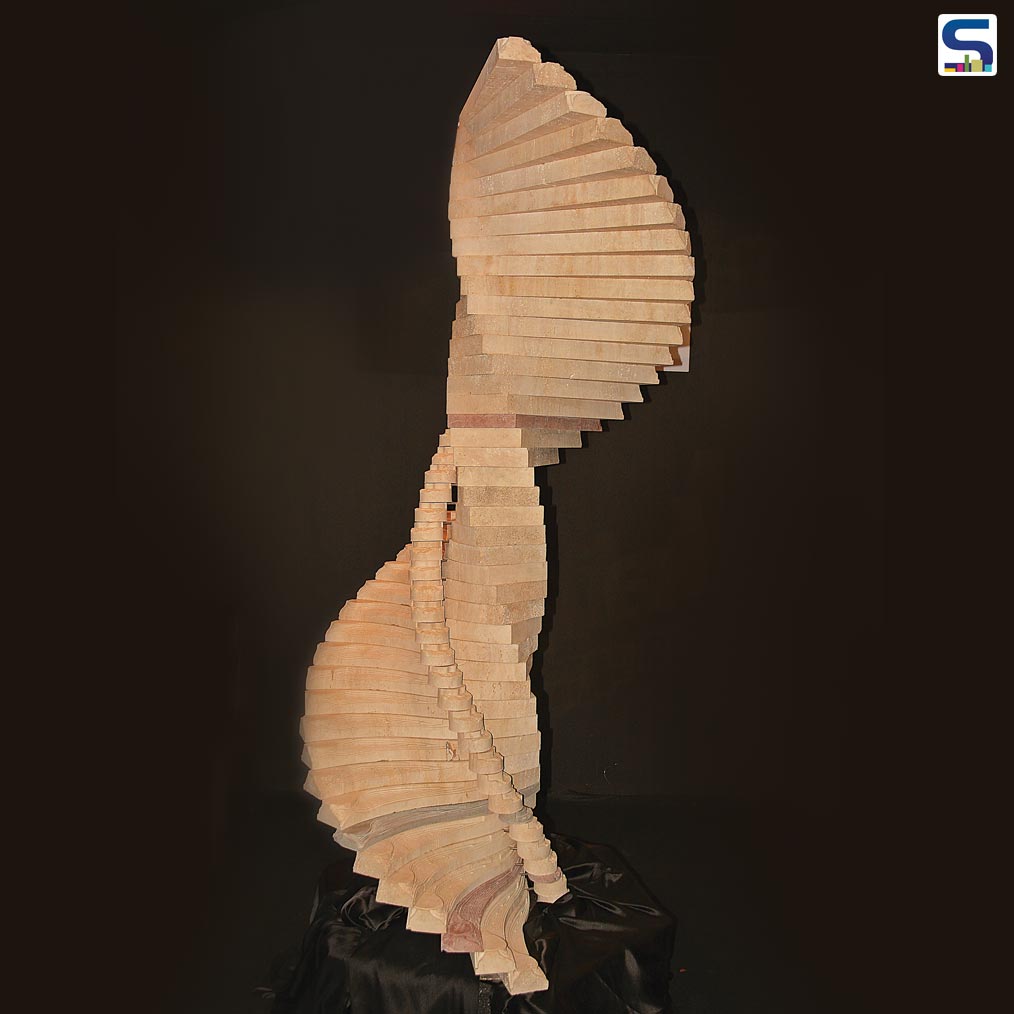 The sci-fi looking installation, The Vorle by Kraftech Stone Designs remains to be a serene concoction between science and art.
