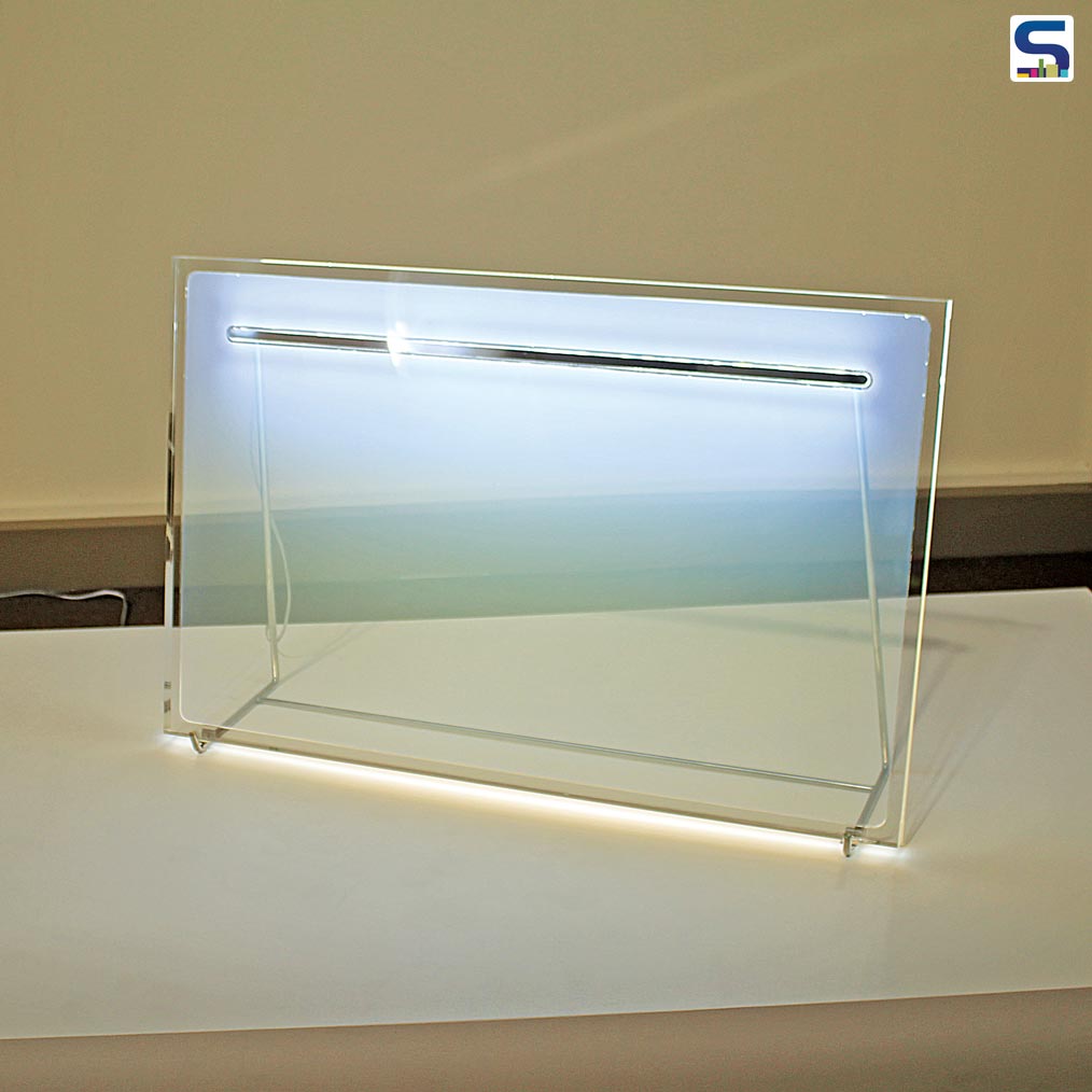 The collection is the sculptures of light as if they are cut out from the beautiful scenery depicted by the sky.