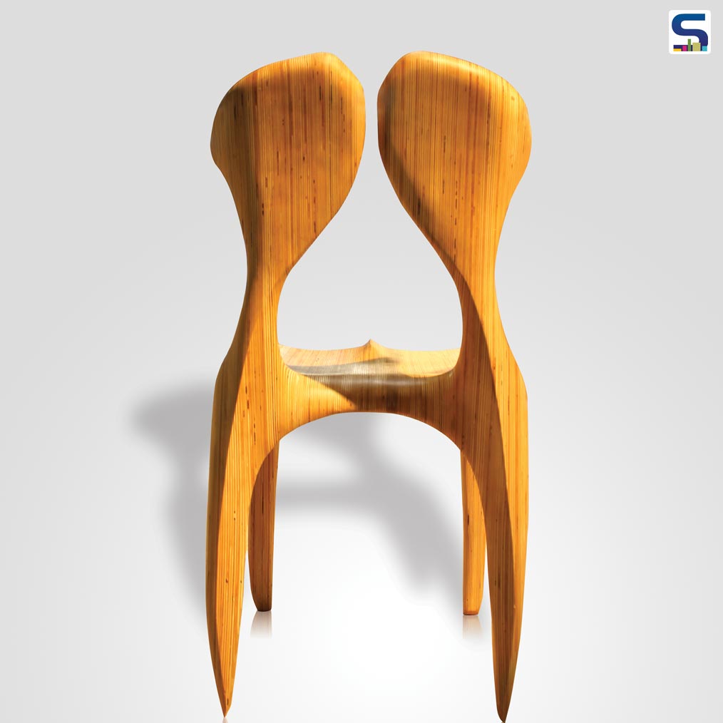 Dune chair is a polish design inspired by sand dunes.