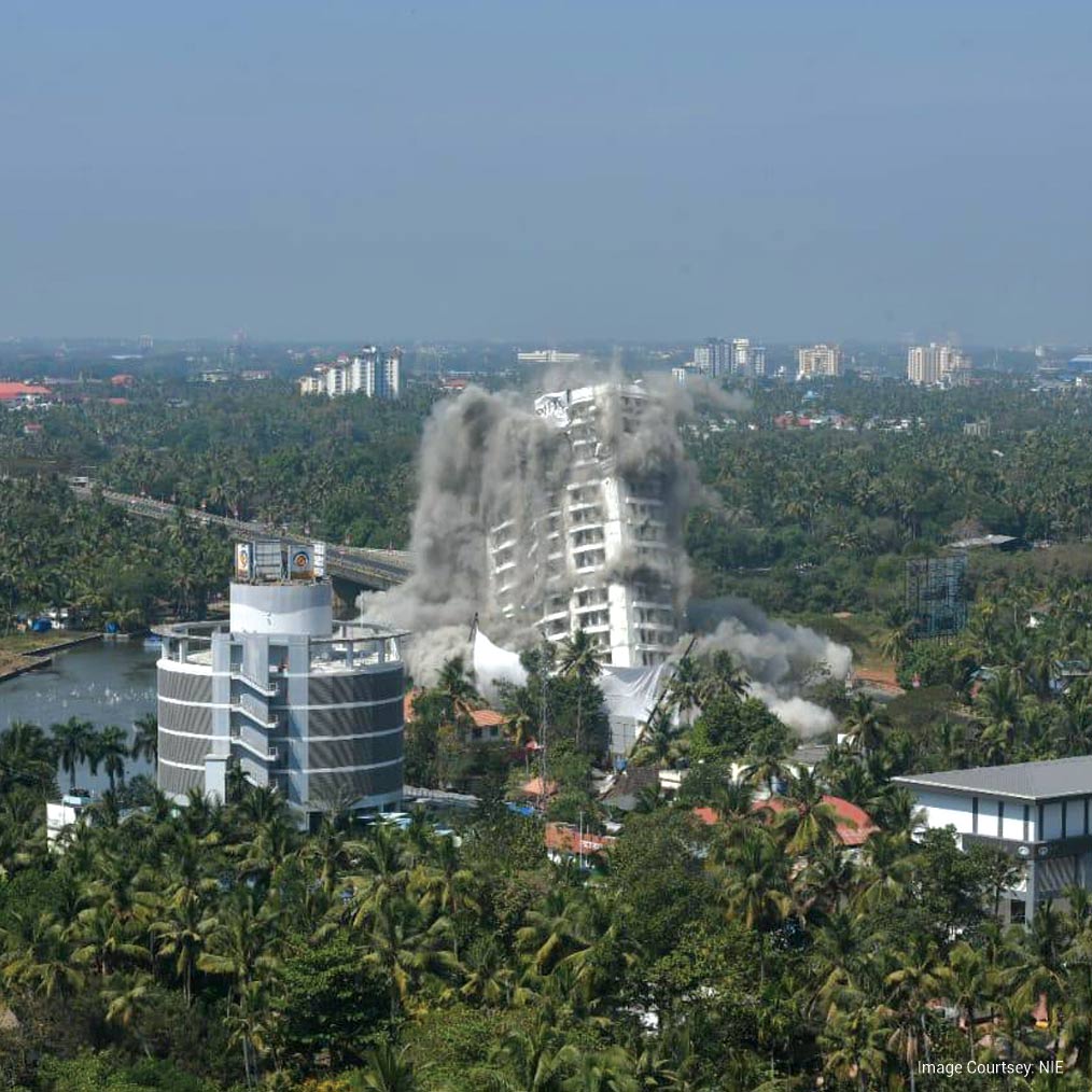 Luxury Real Estate Projects Holy Faith H20 And Alfa Serene Pulled Down For Violating Crz Norms
