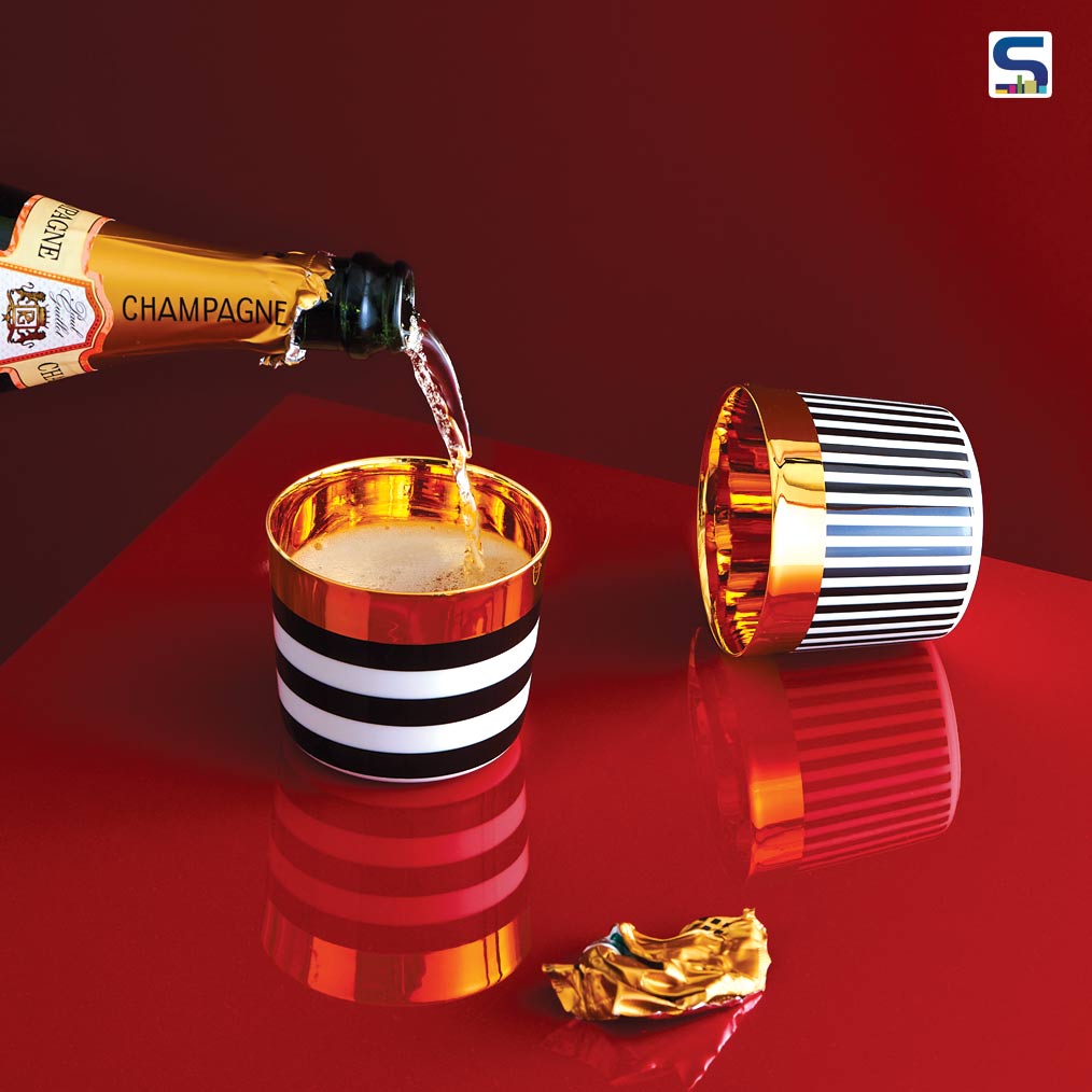 A Glamorous Collection of Champagne Goblets by Furstenberg