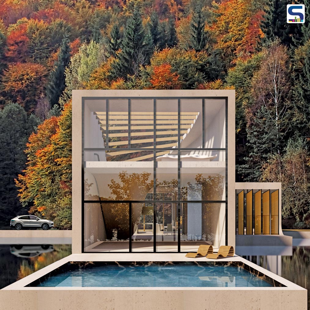 A Dynamic House In A Forest