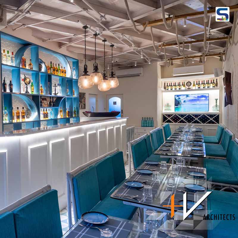 A Mediterranean-Theme inspired Restaurant in Mumbai | The Coast | +V Architects