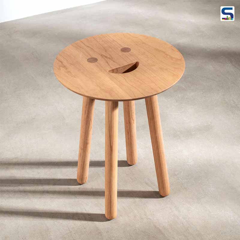 A Carbon-Negative Smile Stool By Spanish Designer Jaime Hayon