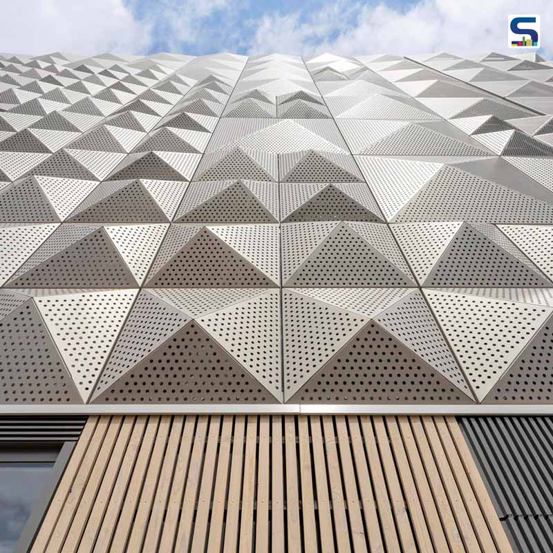 Sleek Geometric Patterns Adorns The Facade Of Community Car Park in Buiksloterham | Amsterdam | XVW architectuur