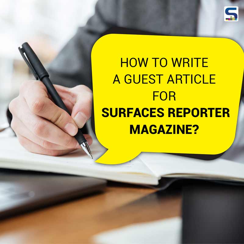 How to write a guest article for SURFACES REPORTER magazine?