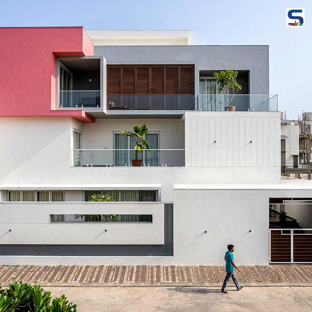 Manoj Patel Design Studio | Pink Cube House in Vadodara