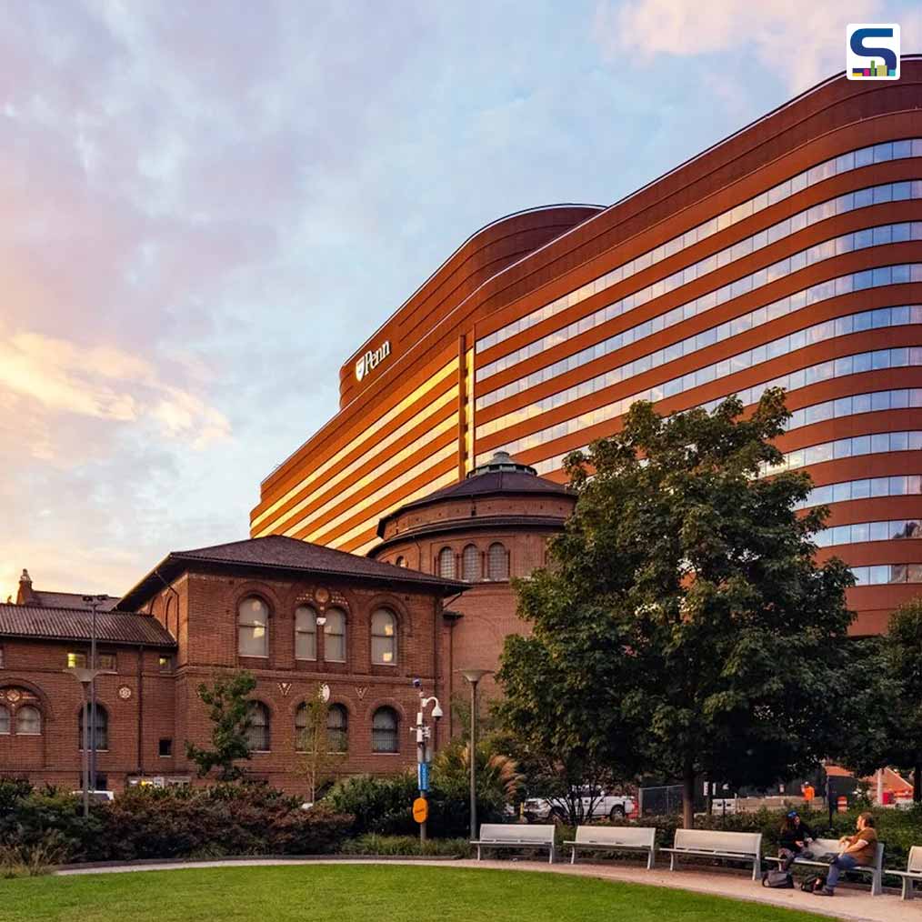 Copper-Hued Aluminium and Glass Striped Facade Wraps The “Hospital of the Future” Designed by Foster + Partners For University of Pennsylvania