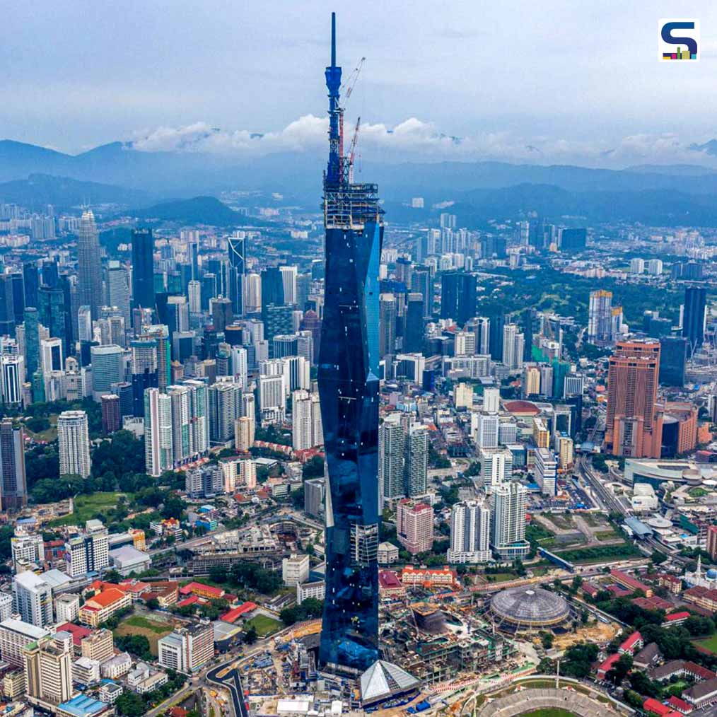 Worlds Second Tallest Building- Merdeka 118- in Malaysia Features Faceted Facade Composed of Triangular Glass Planes | Fender Katsalidis