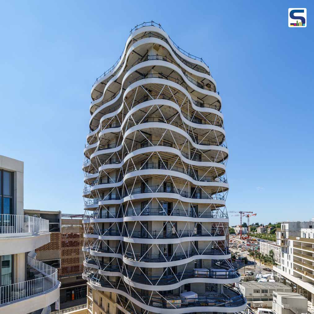 This Residential Tower in France Features A Striking  Wavy Facade | Brenac & Gonzalez & Associés