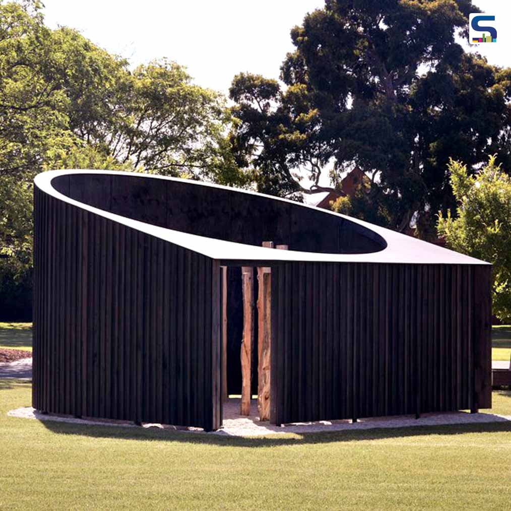 Bushfire Salvaged Timber Is Used To Create This Pavilion In Albury, Australia by Akimbo Architecture