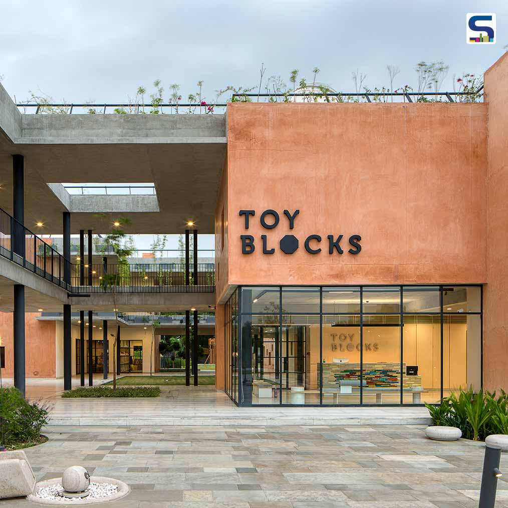 Nine Cube-Shaped Buildings Feature This Sustainable Kindergarten in Ahmedabad | Blocher Partners Architects | Toy Blocks