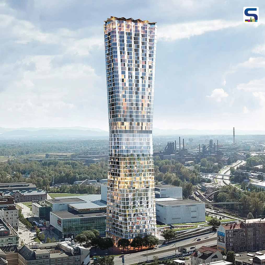 With Height 770 Feet, Ostrava Tower Becomes The Tallest Skyscraper in the Czech Republic | Chybik + Kristof