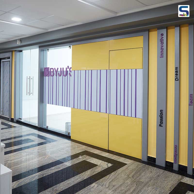 BYJU’s Hybrid Workspace in Nagpur is Wrapped in Purple and Yellow Hues To Encourage Learning | Salankar Pashine & Associates