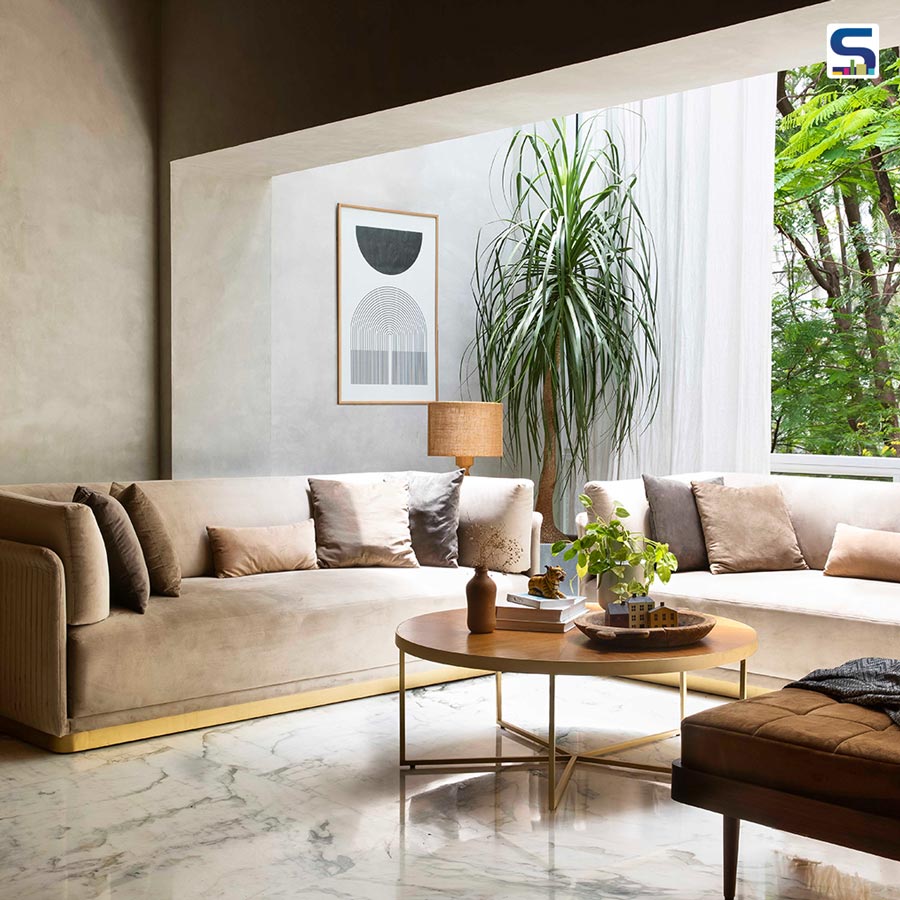 This House Around The Skylight in Pune Captures The Spirit of Wabi-Sabi | Amoeba Design Studio