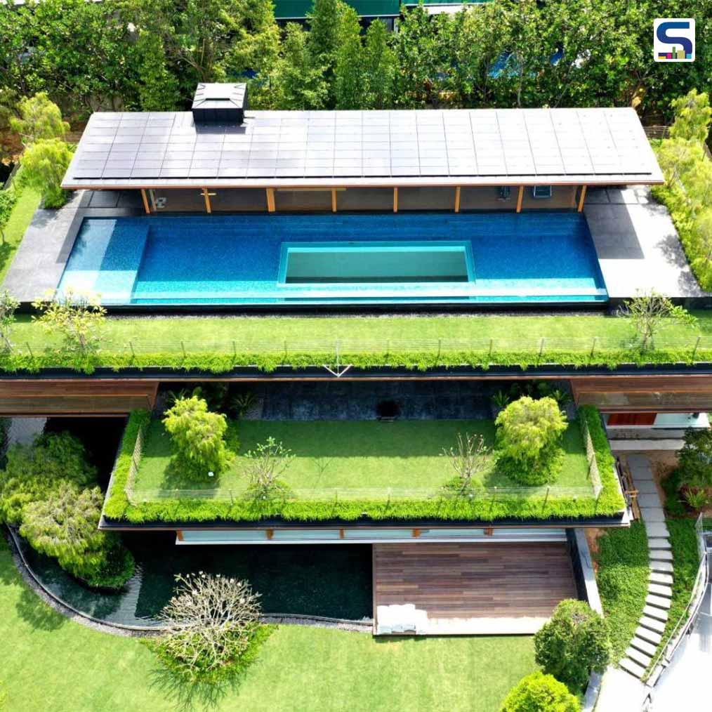 Lush Gardens Flow Over the Roof and Surround This Home in Singapore |Guz Architects