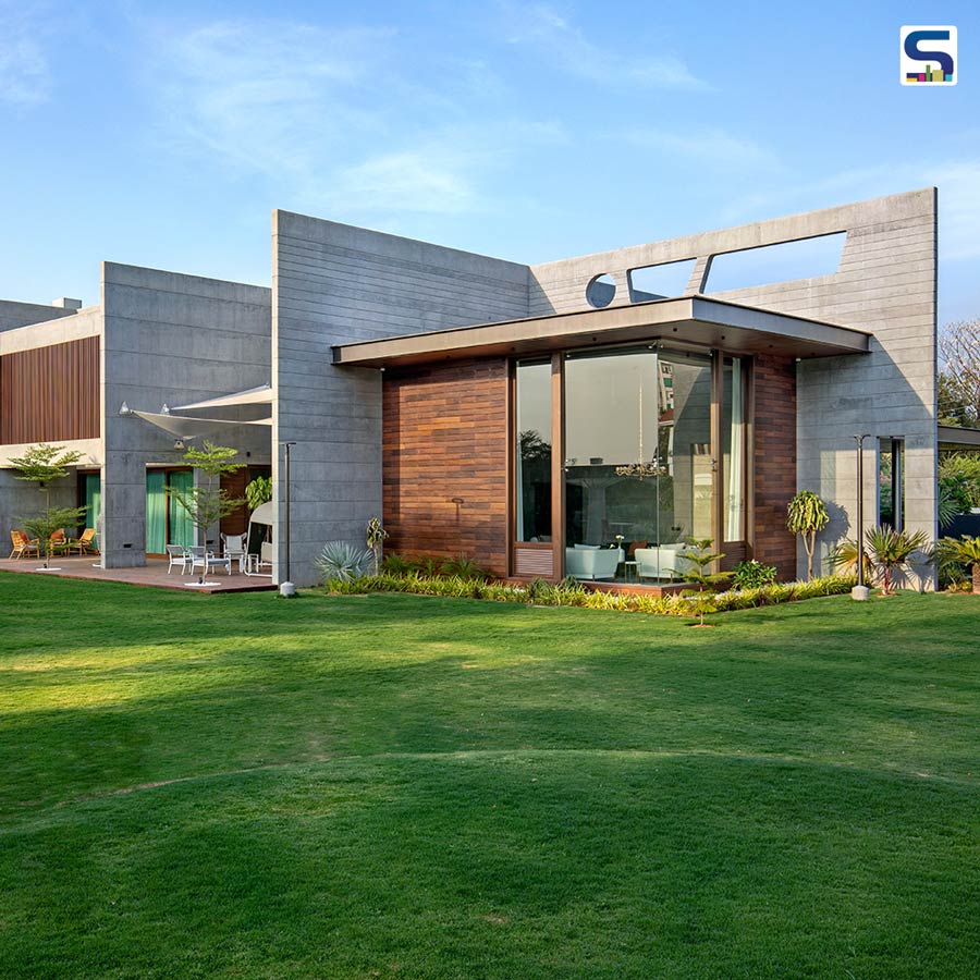 A Folded House That Unfolds To Its Green Surroundings | Dipen Gada and Associates | Ankit Shah Residence