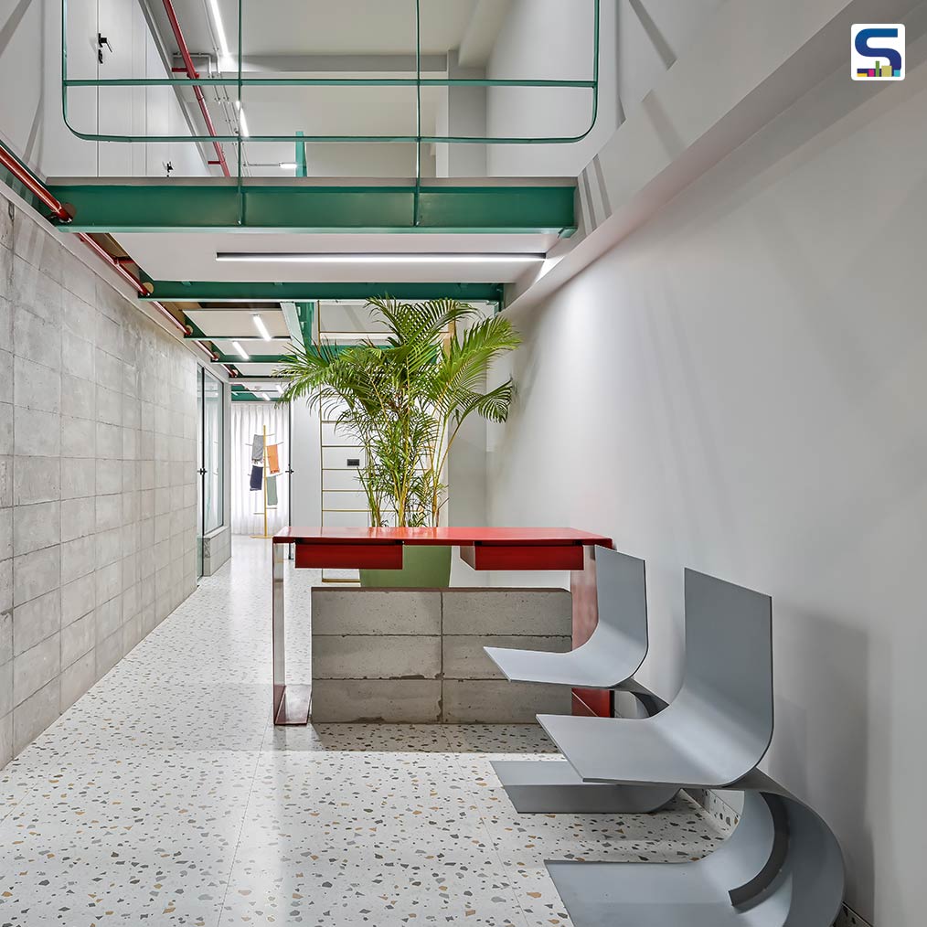 Quirky Design Elements and Vibrant Shades Give A Fantastic Appeal To This Textile Office in Surat | Hot Metal | Vimmu Design Studio