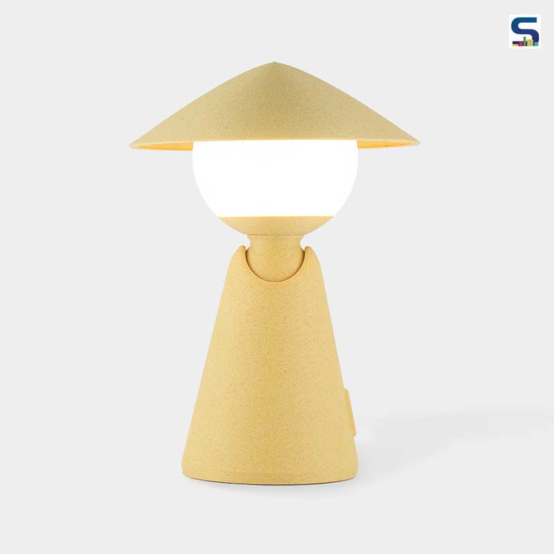 A combination of two words, paddy and buddy, form the name of this adorable desk lamp by ZM Design Lab. The design aesthetics of Puddy recalls the iconic conical hat that Southeast Asian farmers wear.