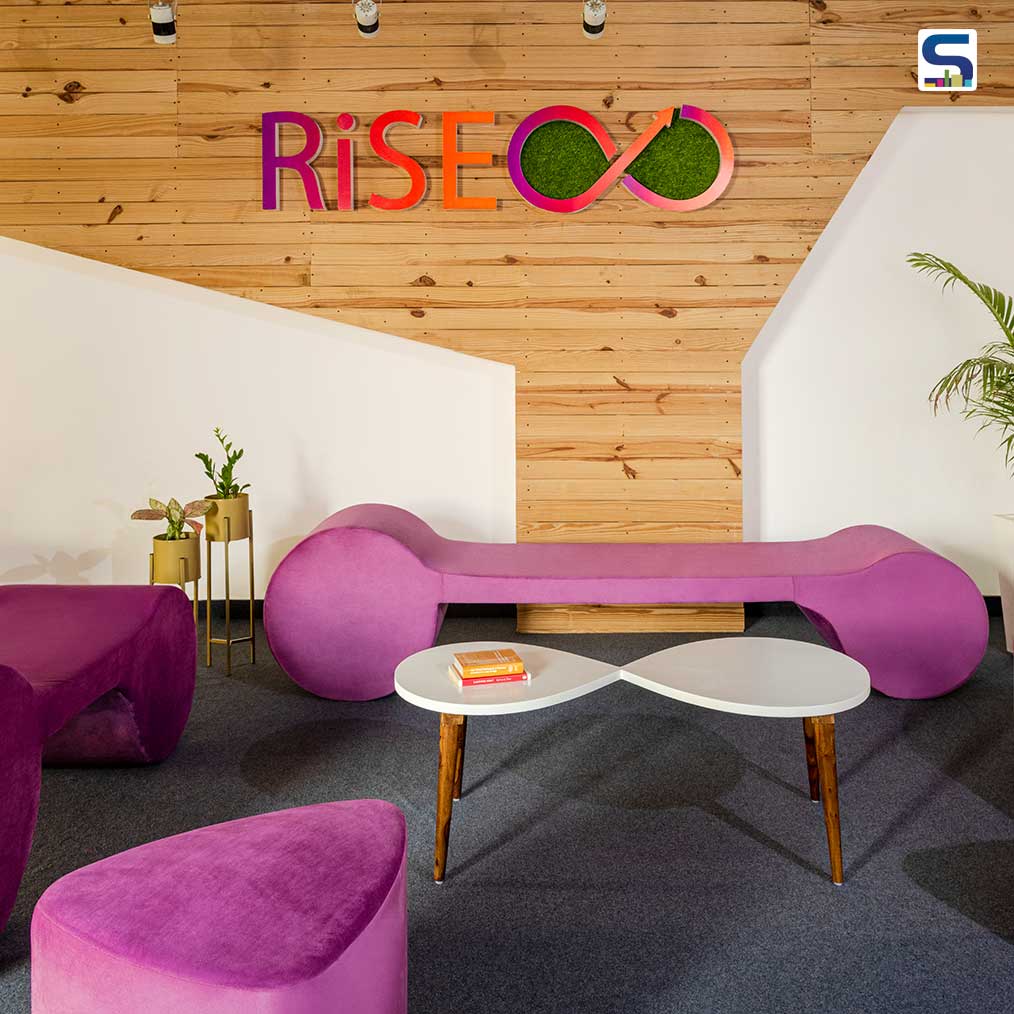 Impressive Artworks, Furniture, and Planters Highlight The Interiors of The RISEOO New Global Headquarters in Noida | Studio Meraki