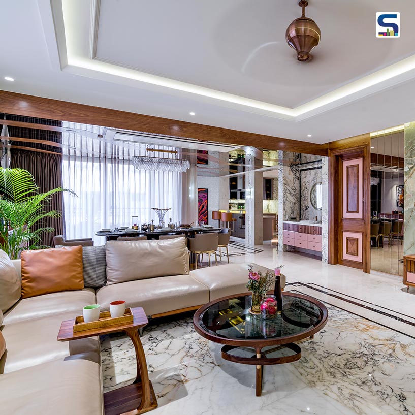 Decadent Neo-classical Design Elements Are Presented In A Contemporary Narrative In This Penthouse | Chennai | Midas Luxury Interiors