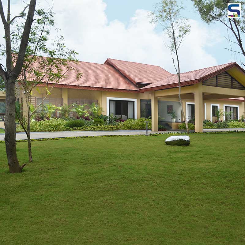 Alfaz Miller, founder of ABM, with his daughter Aahana Miller has crafted a beautiful holiday home in Jajpur, Odisha featuring an elegant mix of tropical architecture and traditional interiors of Parsi homes.
