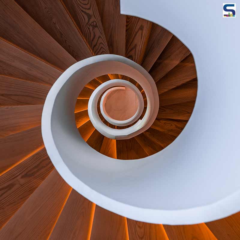 Spiral Staircase Make A Statement In This Modern Luxurious Villa Fashioned By SDA Design | Dubai | N. Sheba