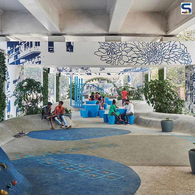 MVRDV Turns Neglected Under Flyover Spaces Into A Cheerful Community Space in Mumbai