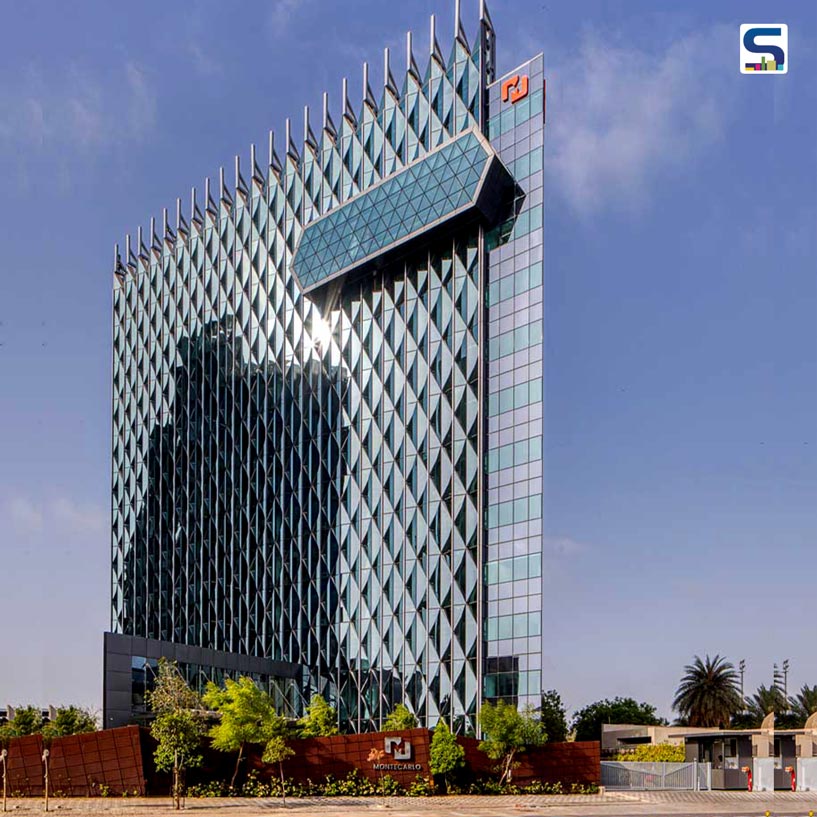 Quilted Patterns Wrap The Façade of Monte Carlo’s New Corporate Headquarters in Ahmedabad | Edifice Consultants