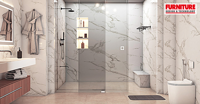Elle Glass Shower Sliding System by Hafele