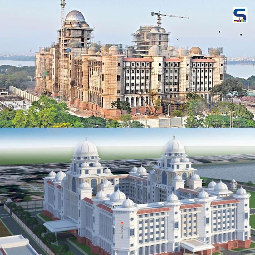 Indo-Sarssenic Style Blends With Indo-Islamic Architectural Features In The New Secretariat Building In Hyderabad | Architectural Wonder | SR News Update