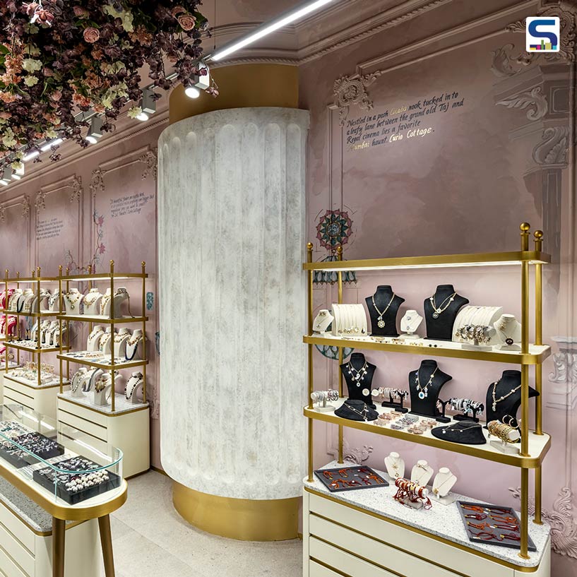 Peachy Pinks In The Interiors Of This Stunning Jewelry Store in Mumbai | Open Atelier Mumbai | Curio Cottage Boutique |