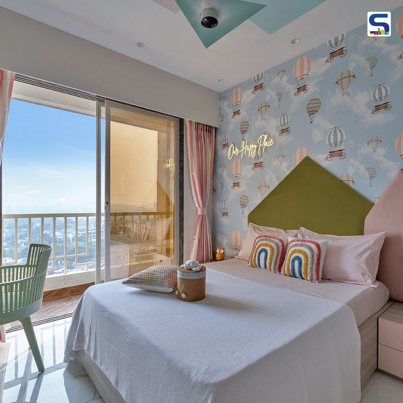 This Home in Thane Celebrates Different Colours, Textures And Shapes In Each Room | The Beryl House | RN DEESIGN | Maharashtra