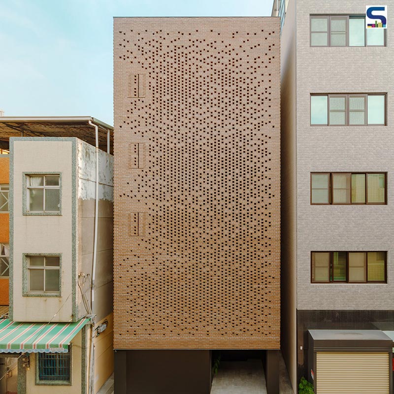 Paperfarm Redefines Traditional Façades in Taiwan with Perforated Bricks | The Veil House