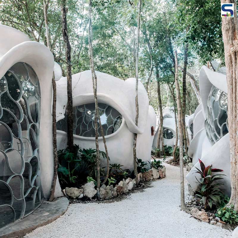 Roth Architectures Unique Concrete and Palm Fiber Building in Tulum |  Nature-Inspired Fab Lab