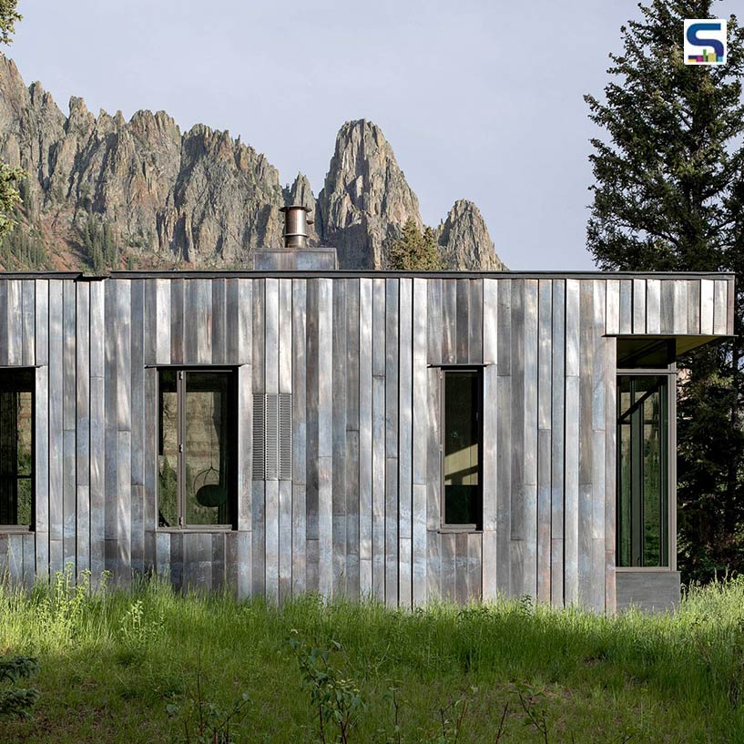 Stunning Patinated Copper Panels on the Facade of a Colorado Mountainside Home | CCY Architects